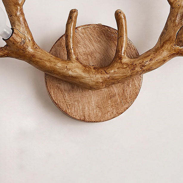 Nordic Resin Antler Branch Glass Ball Sconce