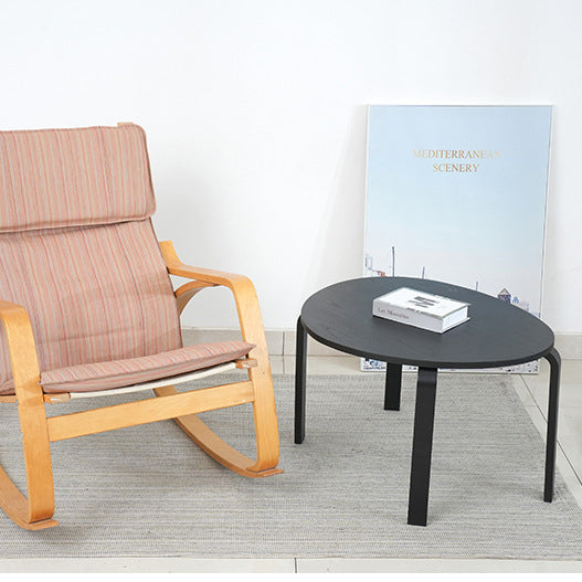 Wood creative bend round coffee tables