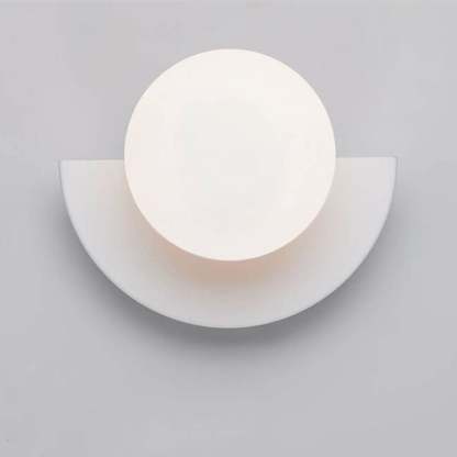 Minimalist Glass Spherical Colorful Semicircle Wall Sconce