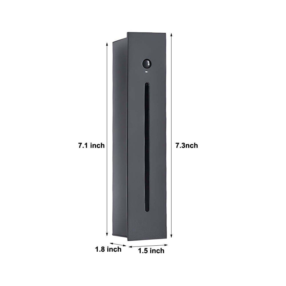Vertical Motion Sensor LED Stair Light Wall Recessed Contemporary Lighting For Indoor and Outdoor Steps-Lighom