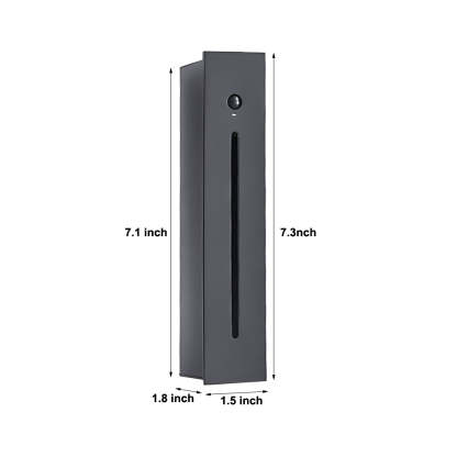 Vertical Motion Sensor LED Stair Light Wall Recessed Contemporary Lighting For Indoor and Outdoor Steps-Lighom