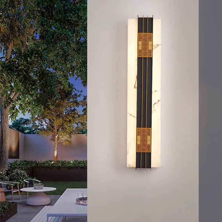 Chinese Stainless Steel Faux Wall Sconce