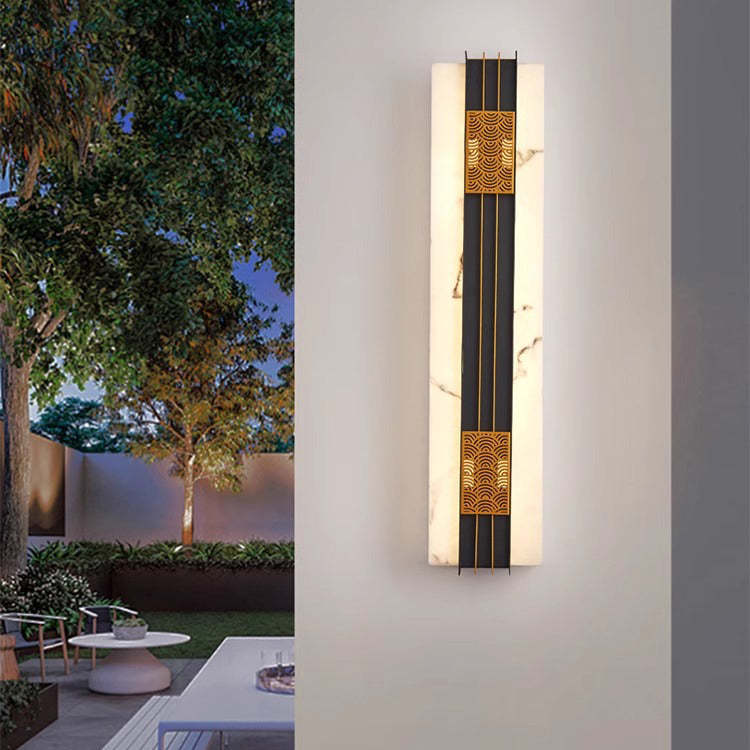 Chinese Stainless Steel Faux Wall Sconce