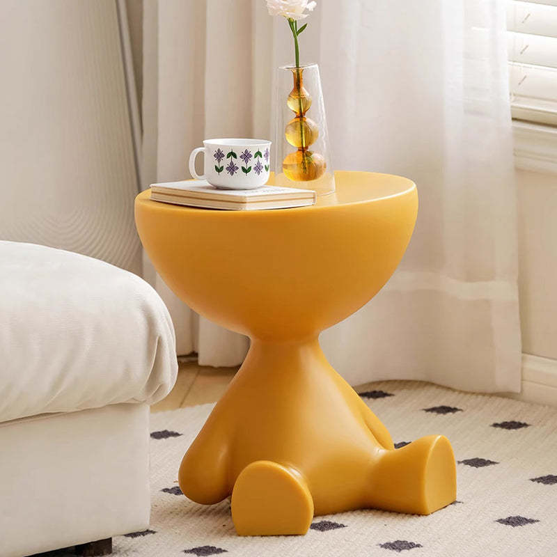 Scandinavian Cartoon Bear Base End Table