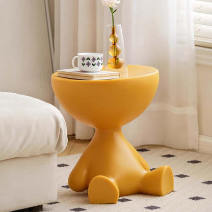 Scandinavian Cartoon Bear Base End Table