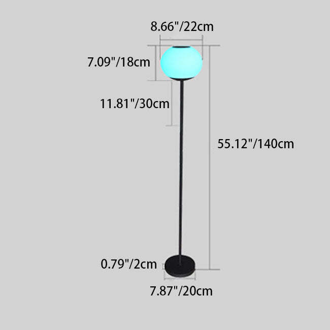 Solar Wrought Iron Oval LED Outdoor Floor Lamp
