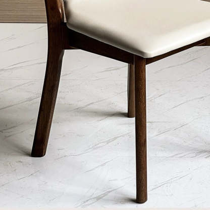 Chinese Solid Wood Leather Dining Chair