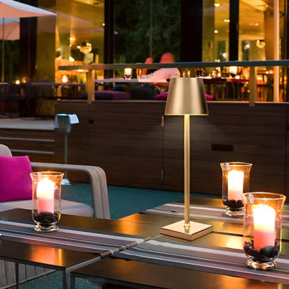 Top Hat Aluminum Rechargeable Portable Touch-Control Table Lamp-Lighom