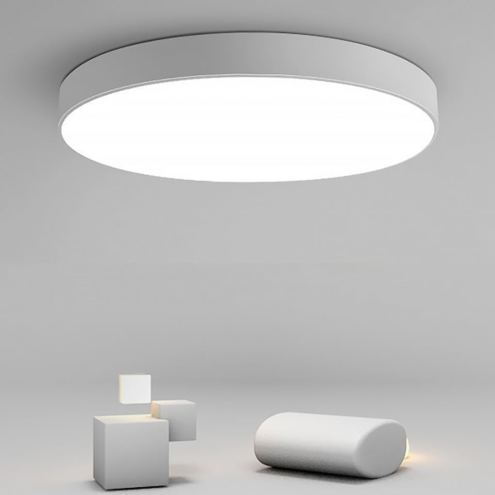 16" Round Dimmable Modern Flush Mount Remote Light
