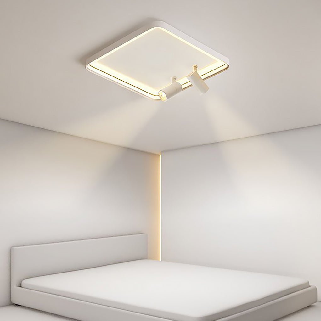 16" Square Dimmable Flush Mount — White / Warm White