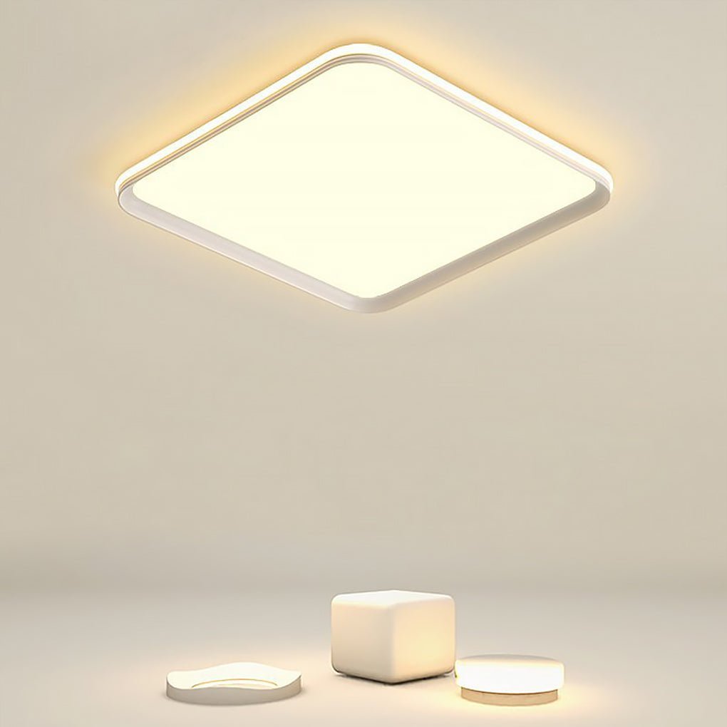 16'' Square Modern Flush Mount Ceiling Lights with Remote-Lighom