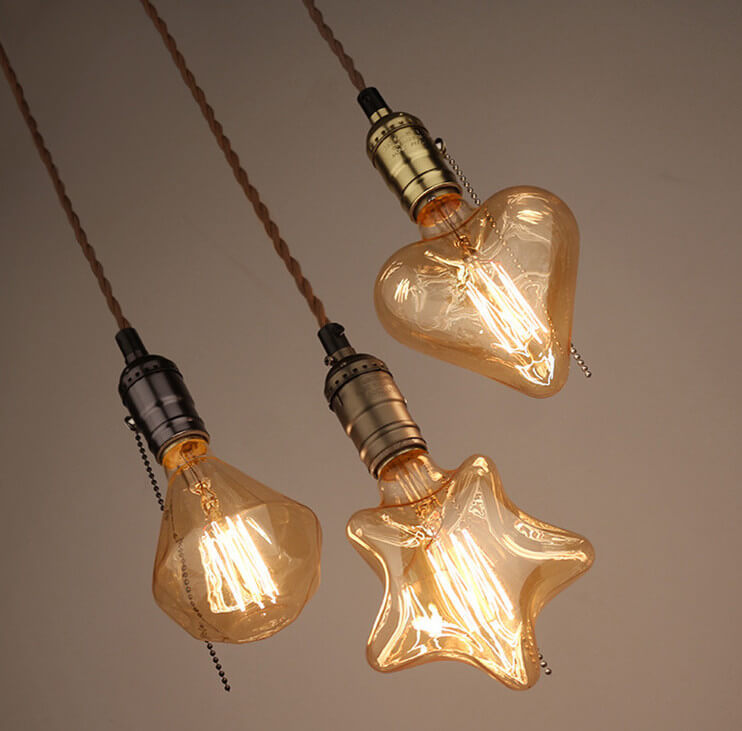 Retro Single Pendant Light Trio Design