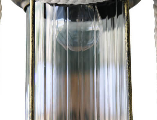 Vintage Hemp Rope Lantern Oil Lamp Iron Pendant