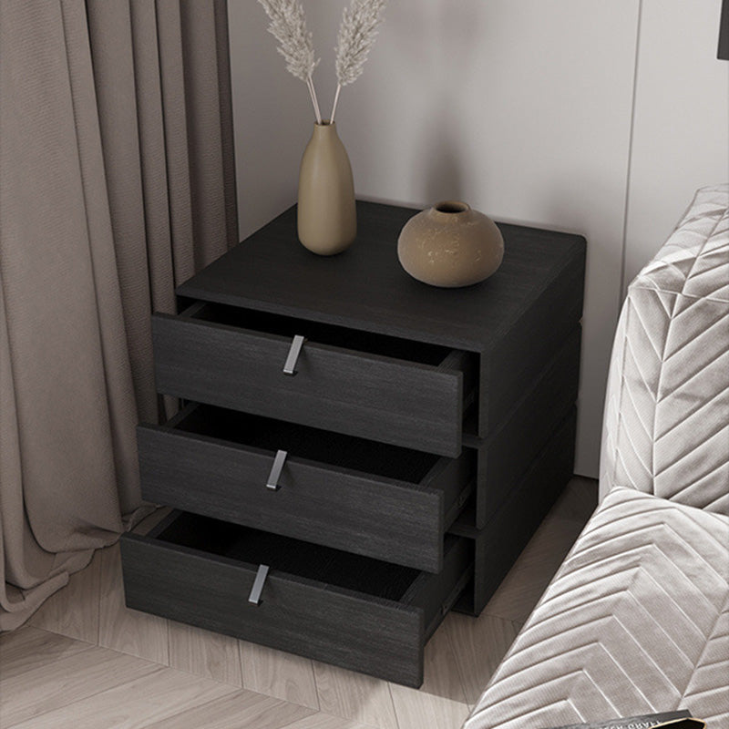 Nordic Wood Rotatable 3-Drawer Nightstand