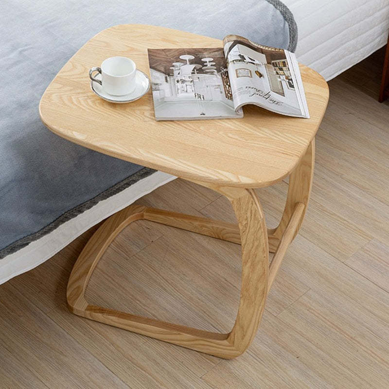 Nordic C-Shape Walnut Ash Wood End Table