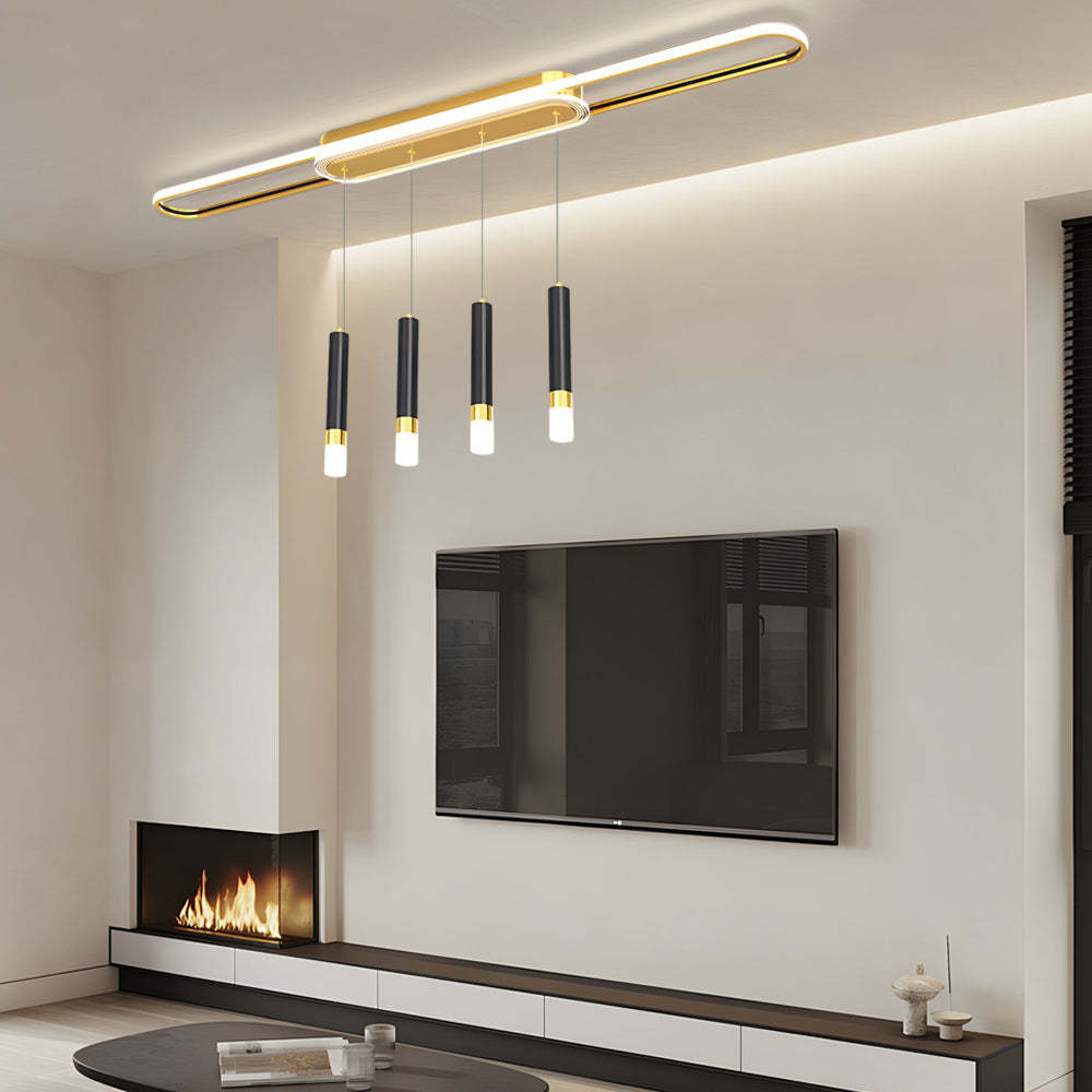 Long Circular LED Modern Ceiling Hanging Light
