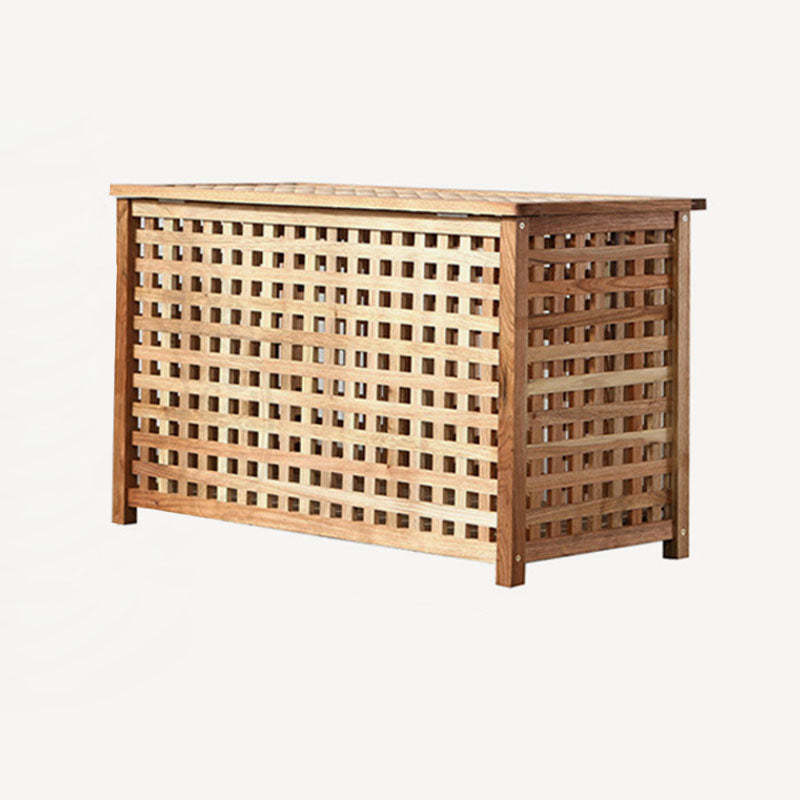 Japanese Square Wood Metal Coffee Table