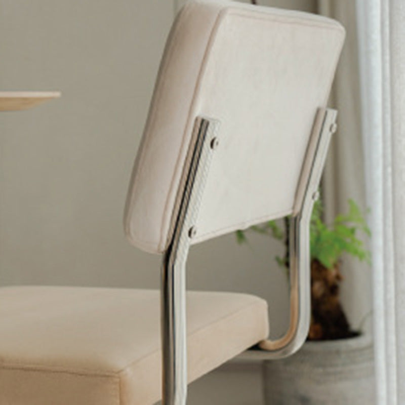Nordic Fabric Steel Bracket Dining Chair