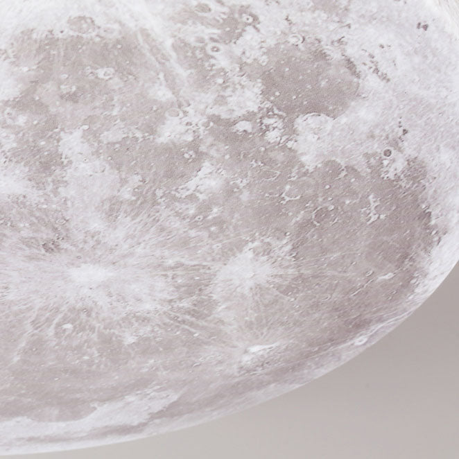 Nordic Minimalist Moon Round Acrylic LED Flush Mount Light