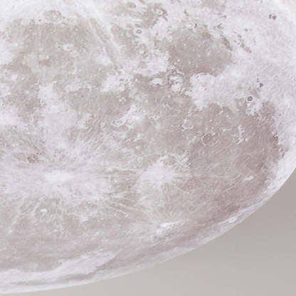 Nordic Minimalist Moon Round Acrylic LED Flush Mount Light