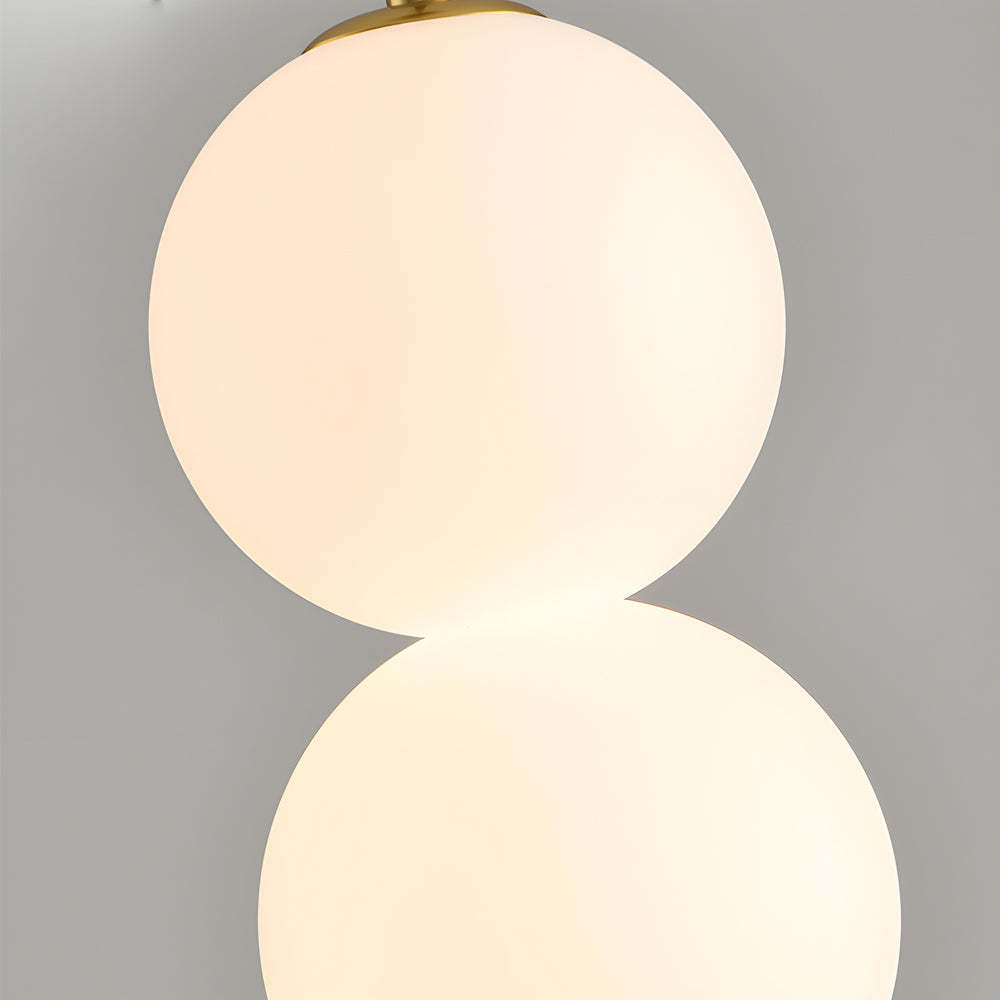 Modern Round Vertical Ball Dimmable LED Pendant Chandelier