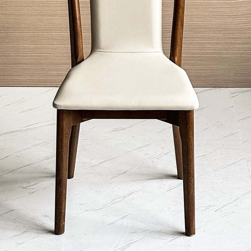 Chinese Solid Wood Leather Dining Chair