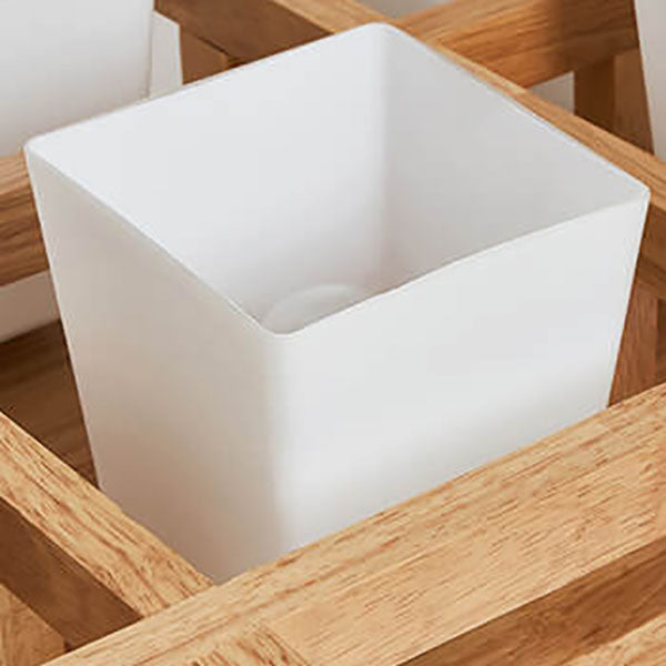 Japanese Wooden Square Flush Ceiling Light