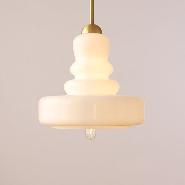Modern Colorful Glass Gourd Pendant Light