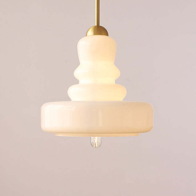 Modern Colorful Glass Gourd Pendant Light