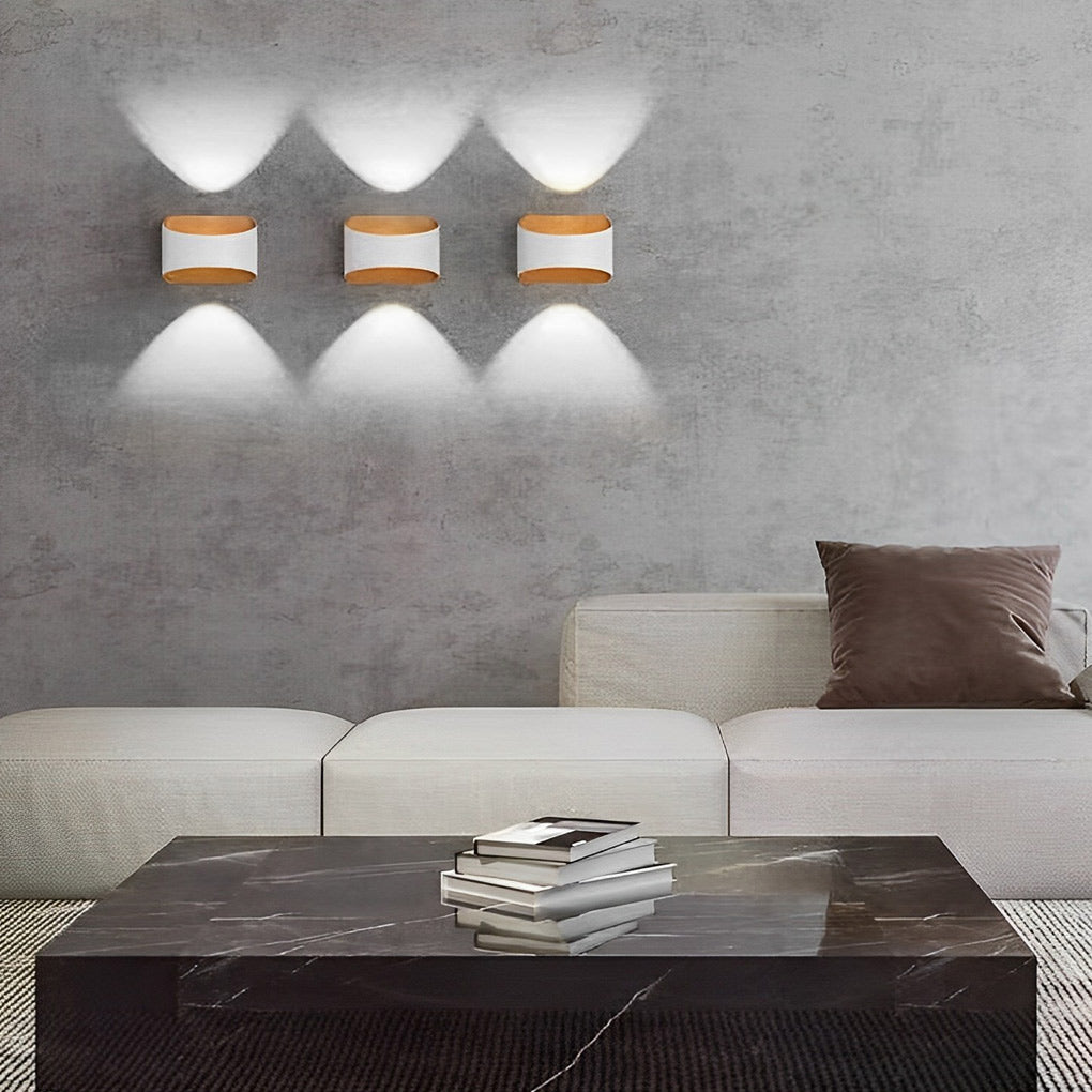 Unique Up and Down Lighting LED Waterproof Modern Exterior Wall Lights-Lighom