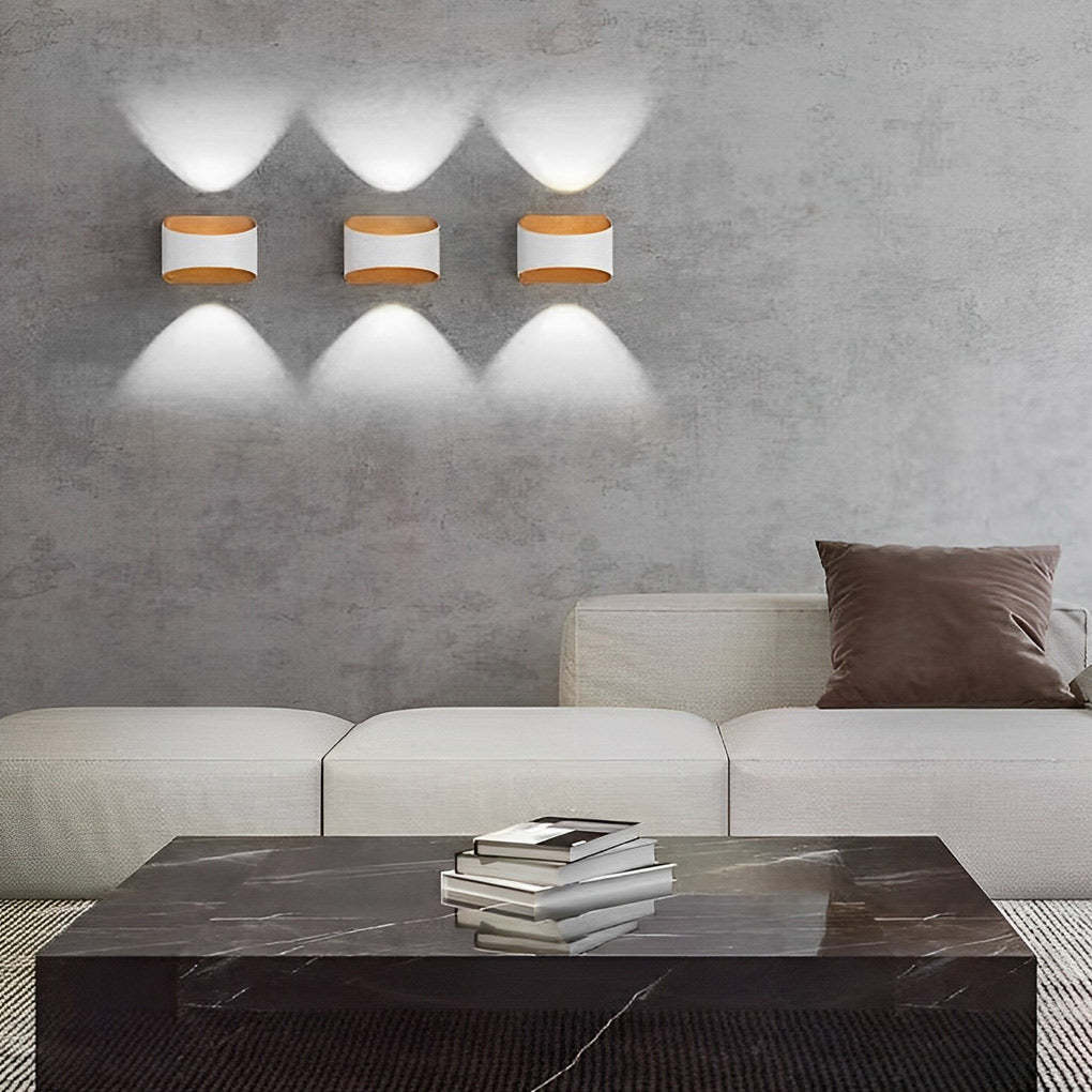 Unique Up and Down Lighting LED Waterproof Modern Exterior Wall Lights-Lighom
