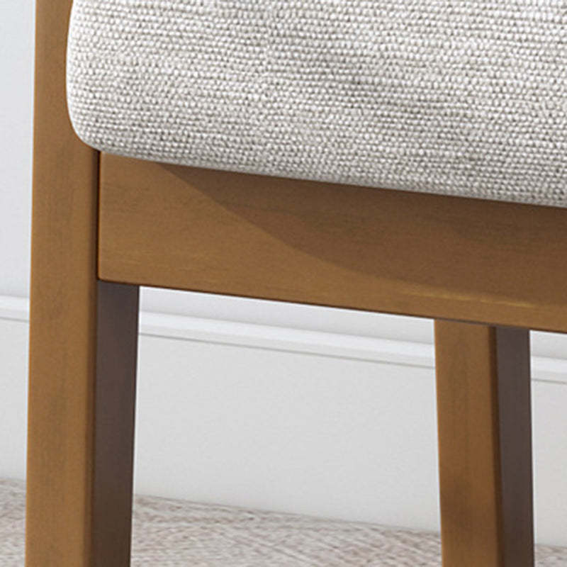 Minimalist Upholstered Fabric Wood Chair