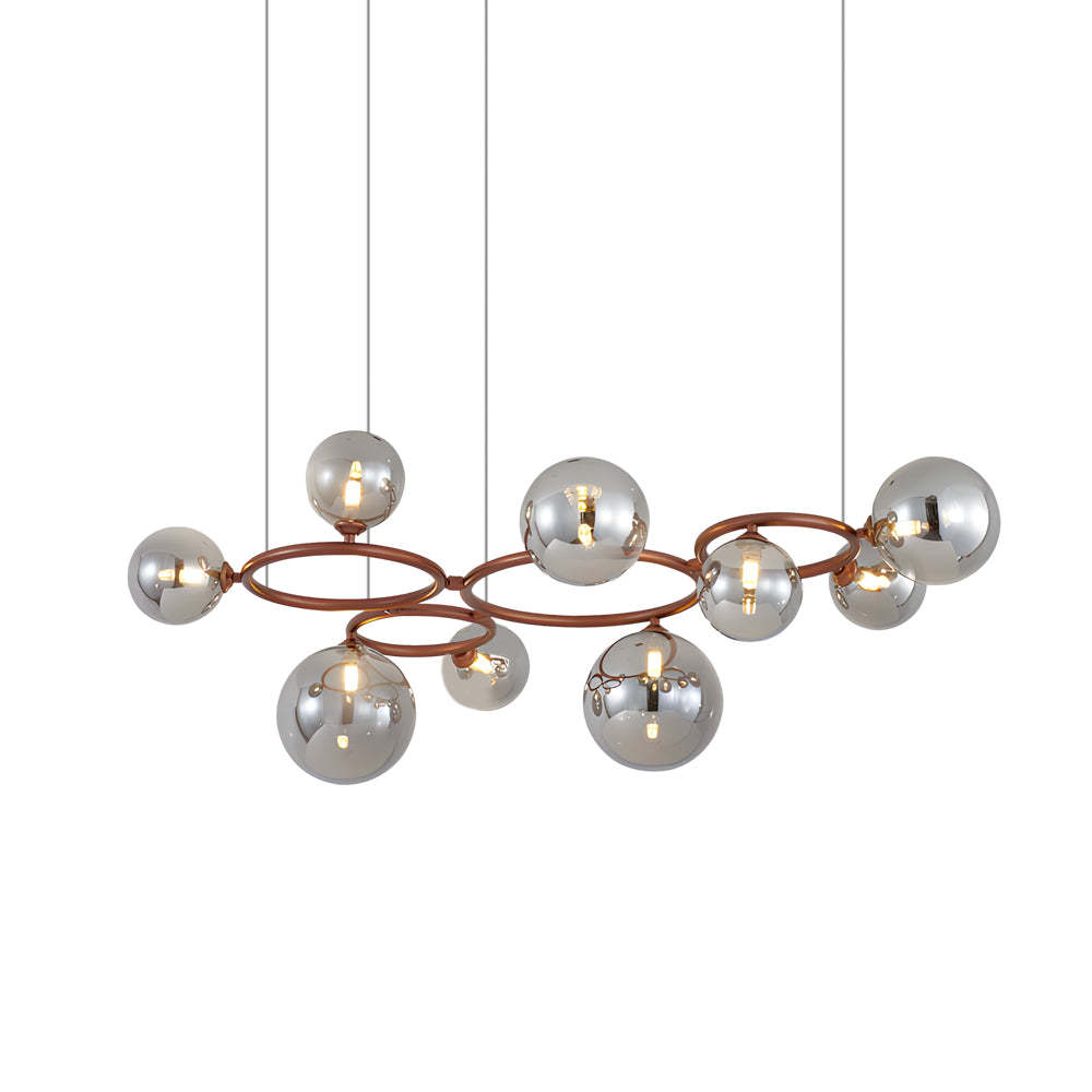 5/7/9-Light Glass Ball Circular Contemporary Chandelier