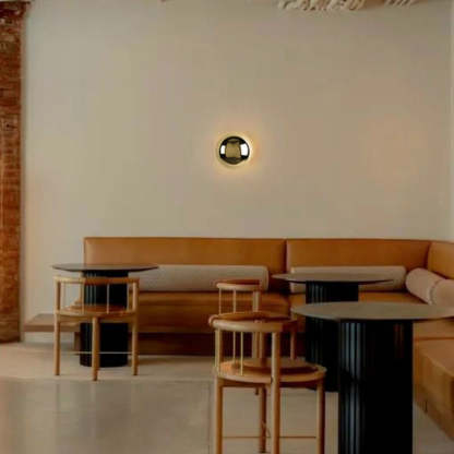 Modern Meteorite Semicircle Metal LED Sconce — Small - Silver / Warm Light (3000K) / 110V-120V For US/CA
