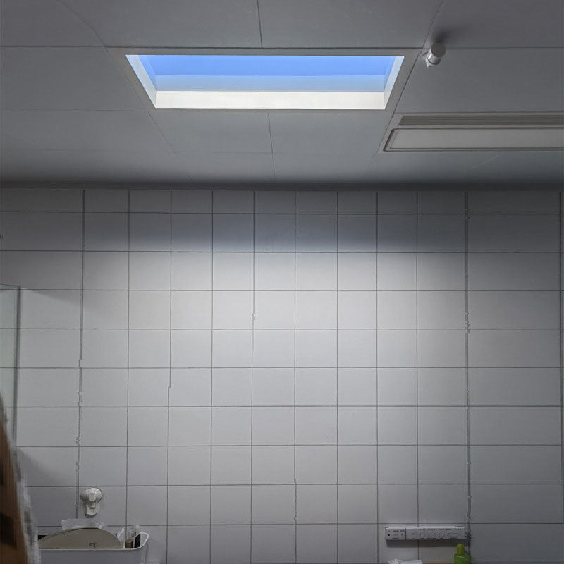 Modern Smart Blue Sky Aluminum LED Flush Mount Light — Switch - Blue Sky Monochrome / 220V-240V For UK/AU