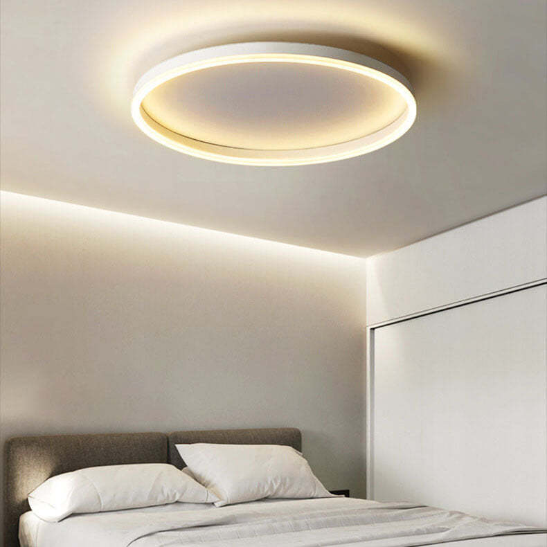 Nordic Circle Ring Iron Acrylic LED Flush Ceiling Light