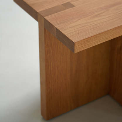 Japanese White Oak 3-Leg Side Table