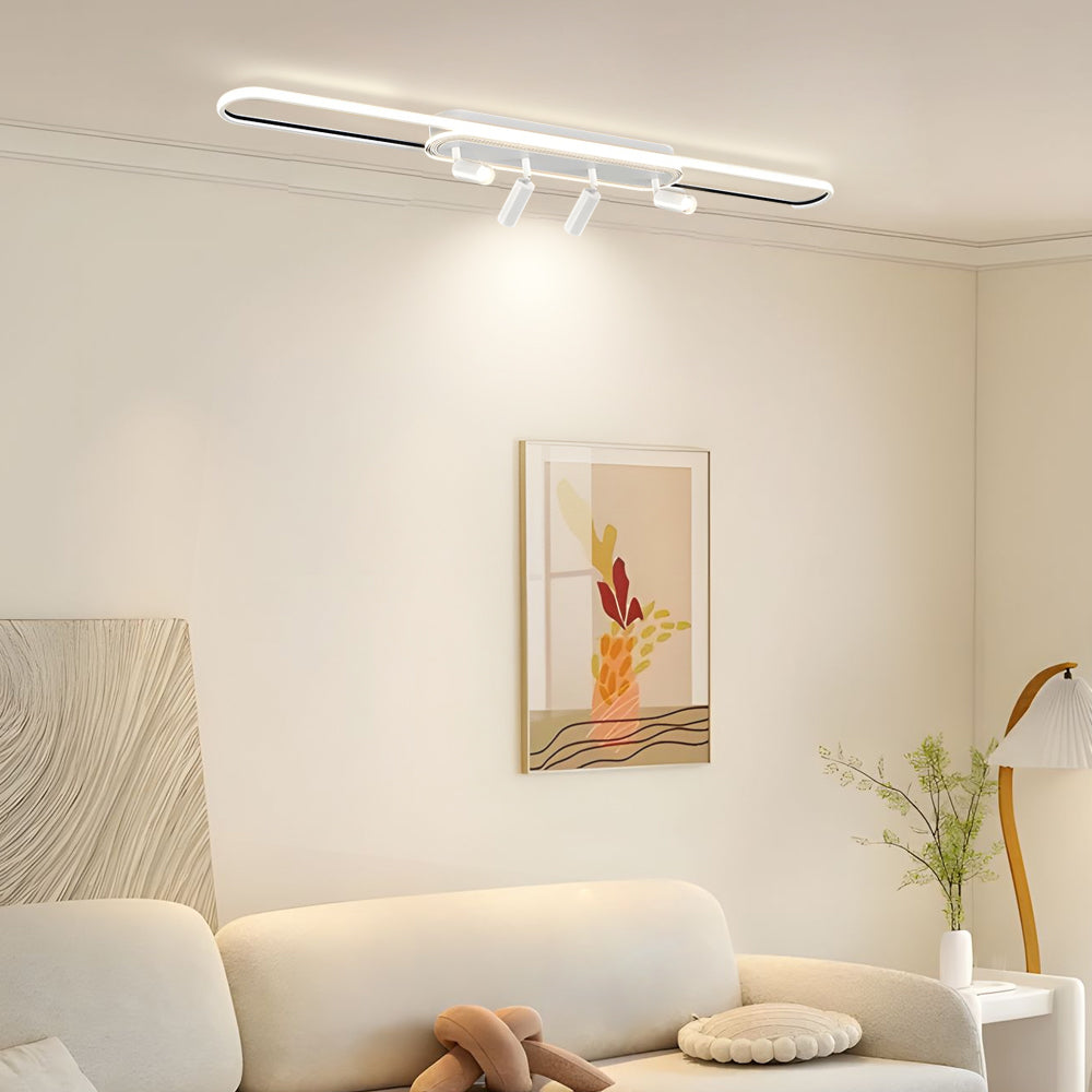 Long Ring Modern Surface Mount Spotlight Ceiling Light