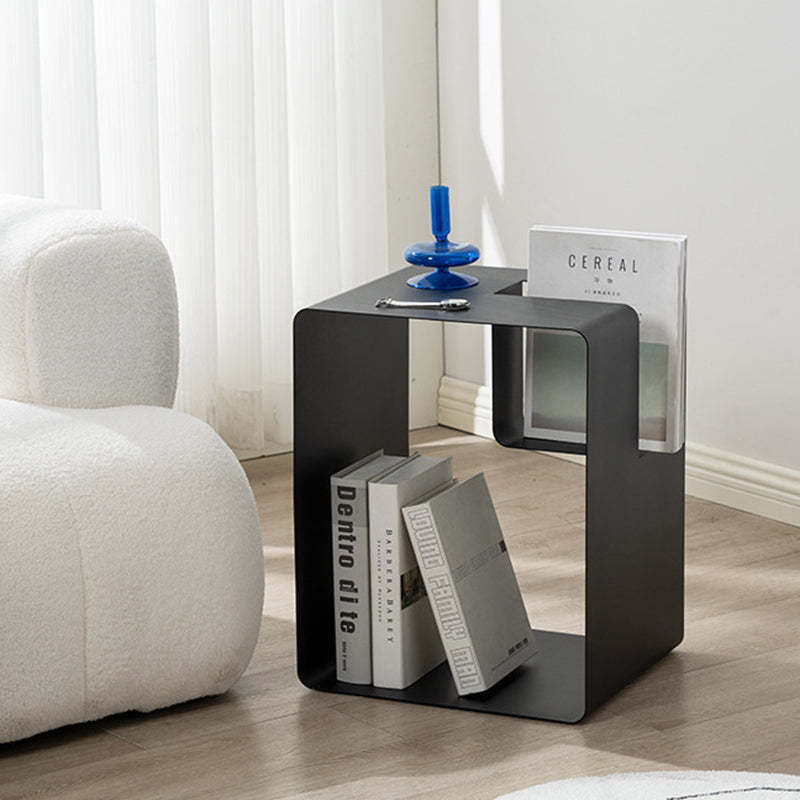 Minimalist Rectangular Cubic Iron End Table