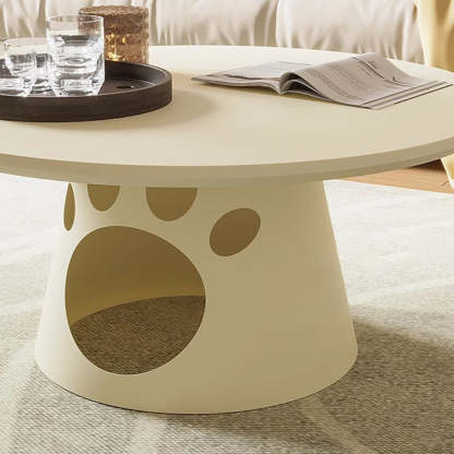 Cat Paw Faux Plate Iron Coffee Table