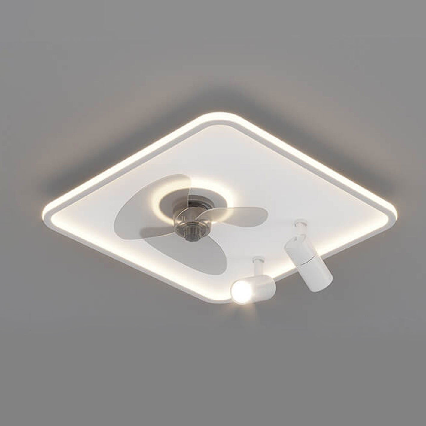Minimalist Ultra-Thin Flush Mount Ceiling Fan