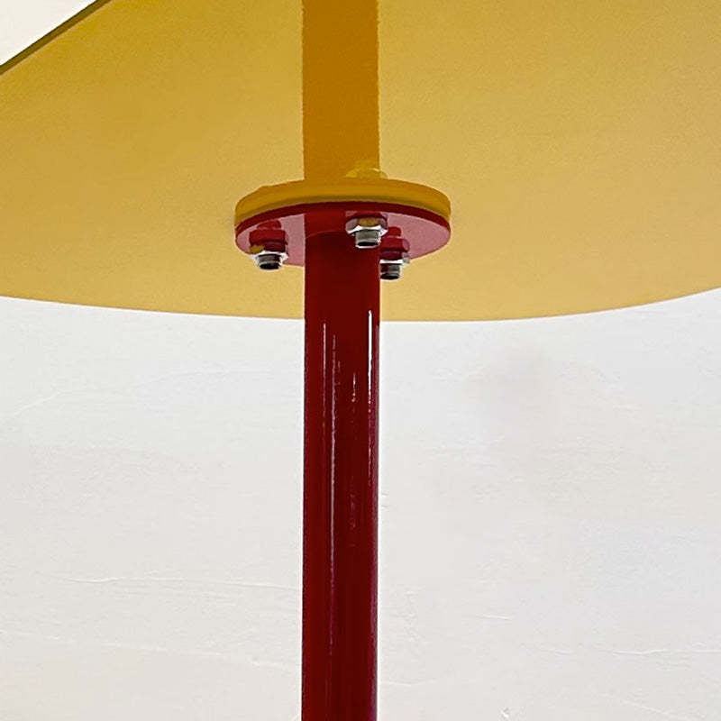 Contemporary Irregular Geometric Iron End Table