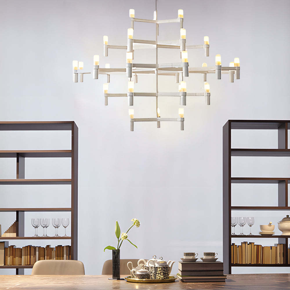 Metal Geometric LED Designer Nordic Chandelier