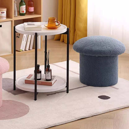 Mushroom Velvet Pouf Footstool