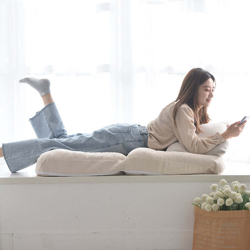 Minimalist Fabric Brushed Cotton Armless Sofa