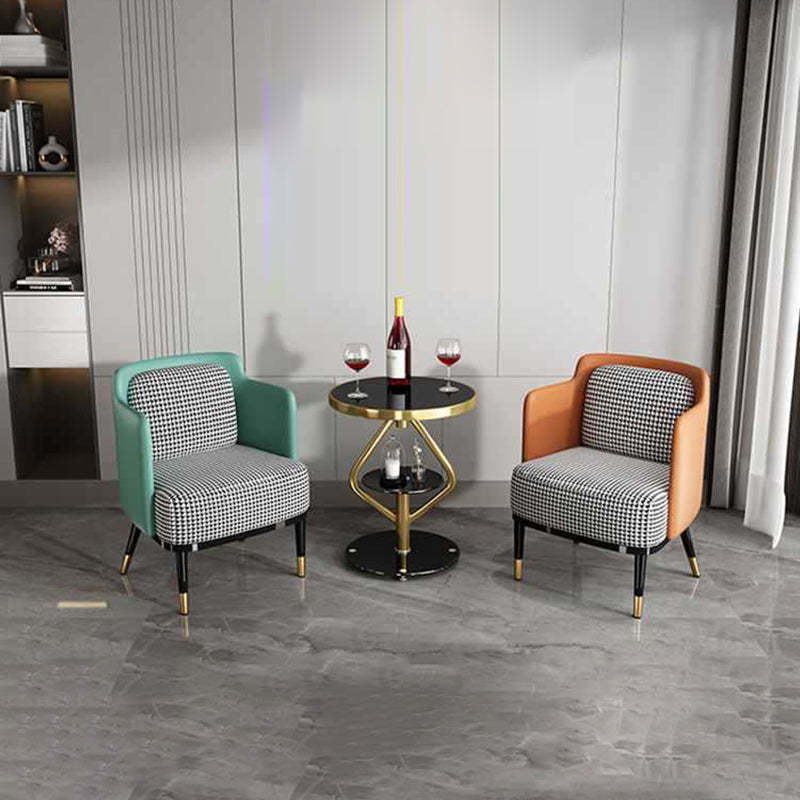 Nordic Lozenge Glass Steel End Table