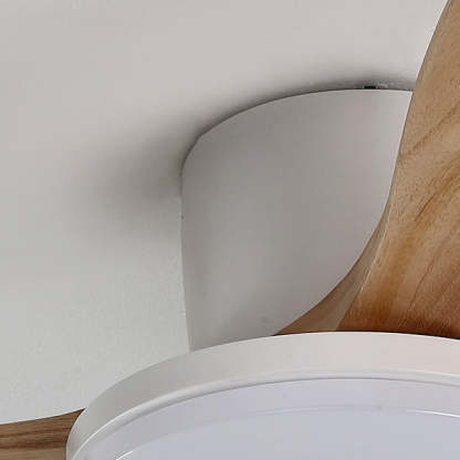 Scandinavian Copper Fan Mount Ceiling Fan Light