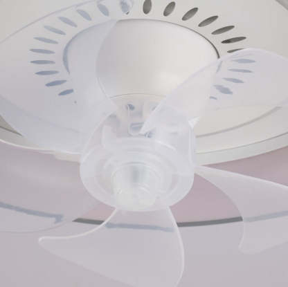 Minimalist Round Swing Inverter LED Flush Mount Fan Light