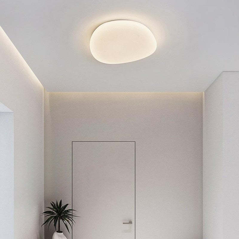 Minimalist Pebble Acrylic LED Flush Mount Light