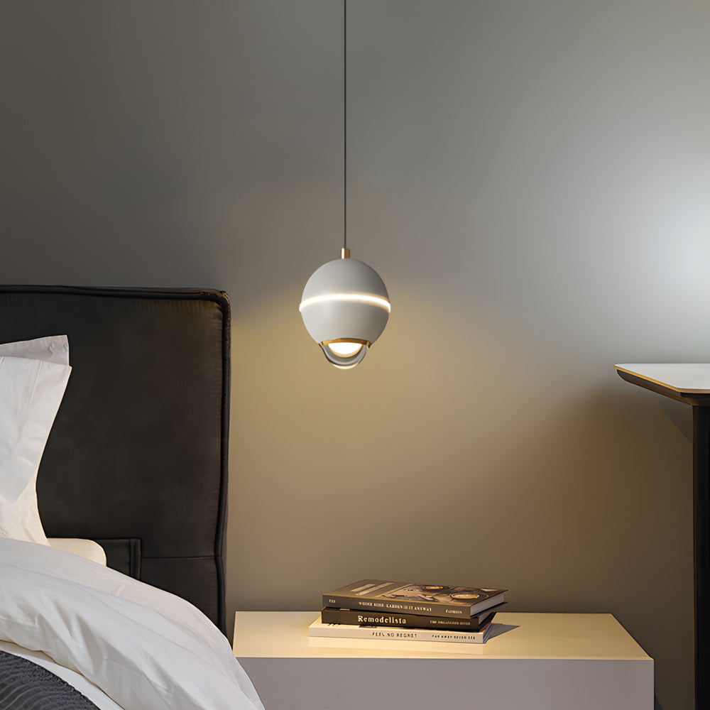 Small Metal Ball Modern Pendant with Spotlights